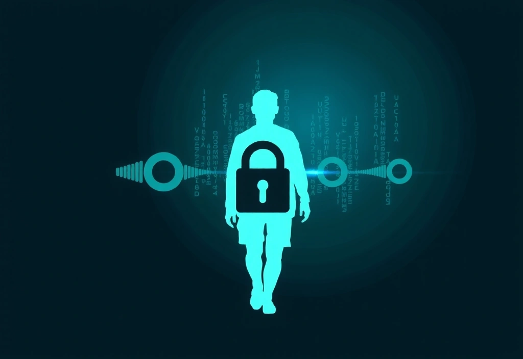 Datenschutz-Symbol mit Schloss und Person